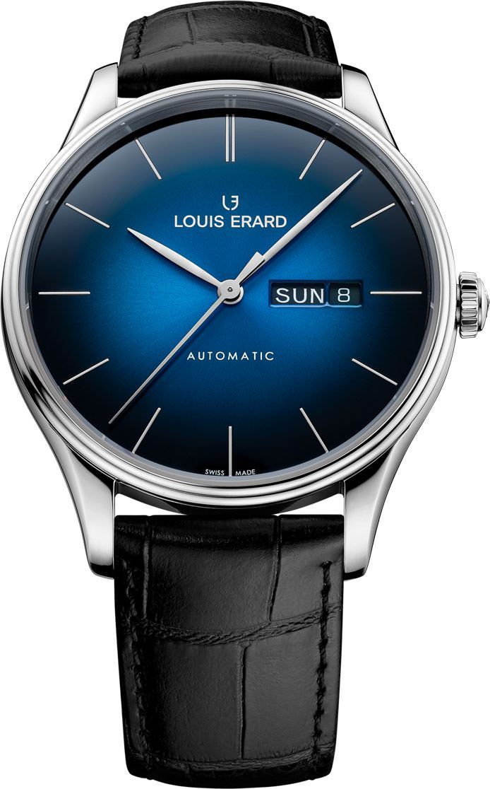 Louis Erard Heritage  Blue Dial 41 mm Automatic Watch For Men - 1