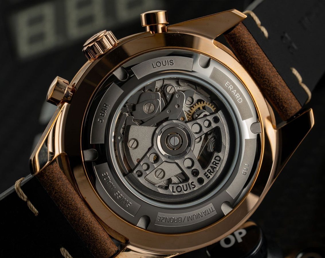 Louis Erard 2300 Bronze Brown Dial 44 mm Automatic Watch For Men - 4