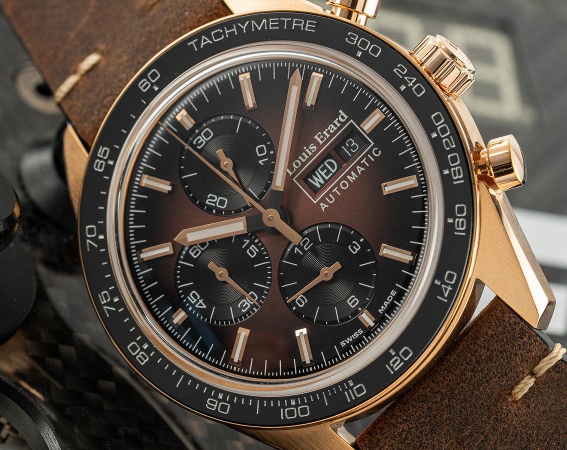 Louis Erard 2300 Bronze Brown Dial 44 mm Automatic Watch For Men - 6