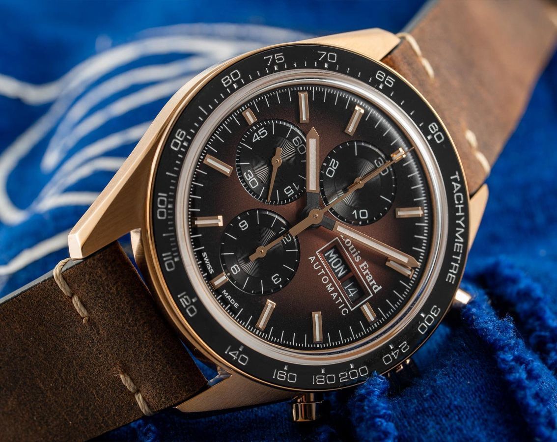 Louis Erard 2300 Bronze Brown Dial 44 mm Automatic Watch For Men - 7