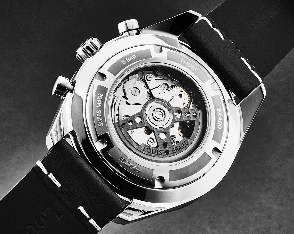 Louis Erard 2300 Titanium Grey Dial 44 mm Automatic Watch For Men - 4