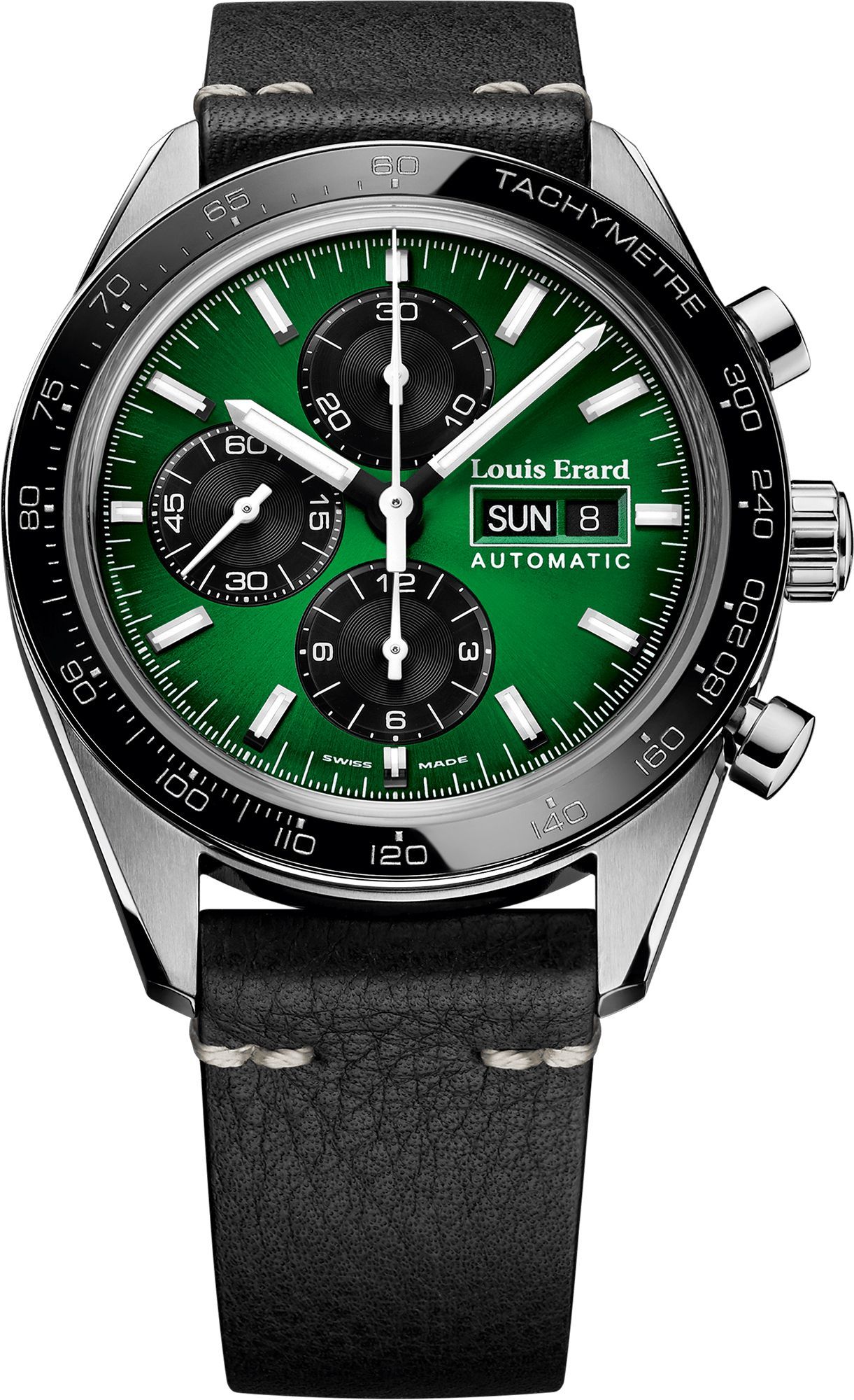 Louis Erard La Sportive  Green Dial 44 mm Automatic Watch For Men - 1