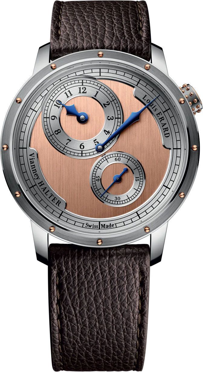 Louis Erard Noirmont X Louis Erard X Vianney Halter Salmon Dial 43 mm Automatic Watch For Men - 1