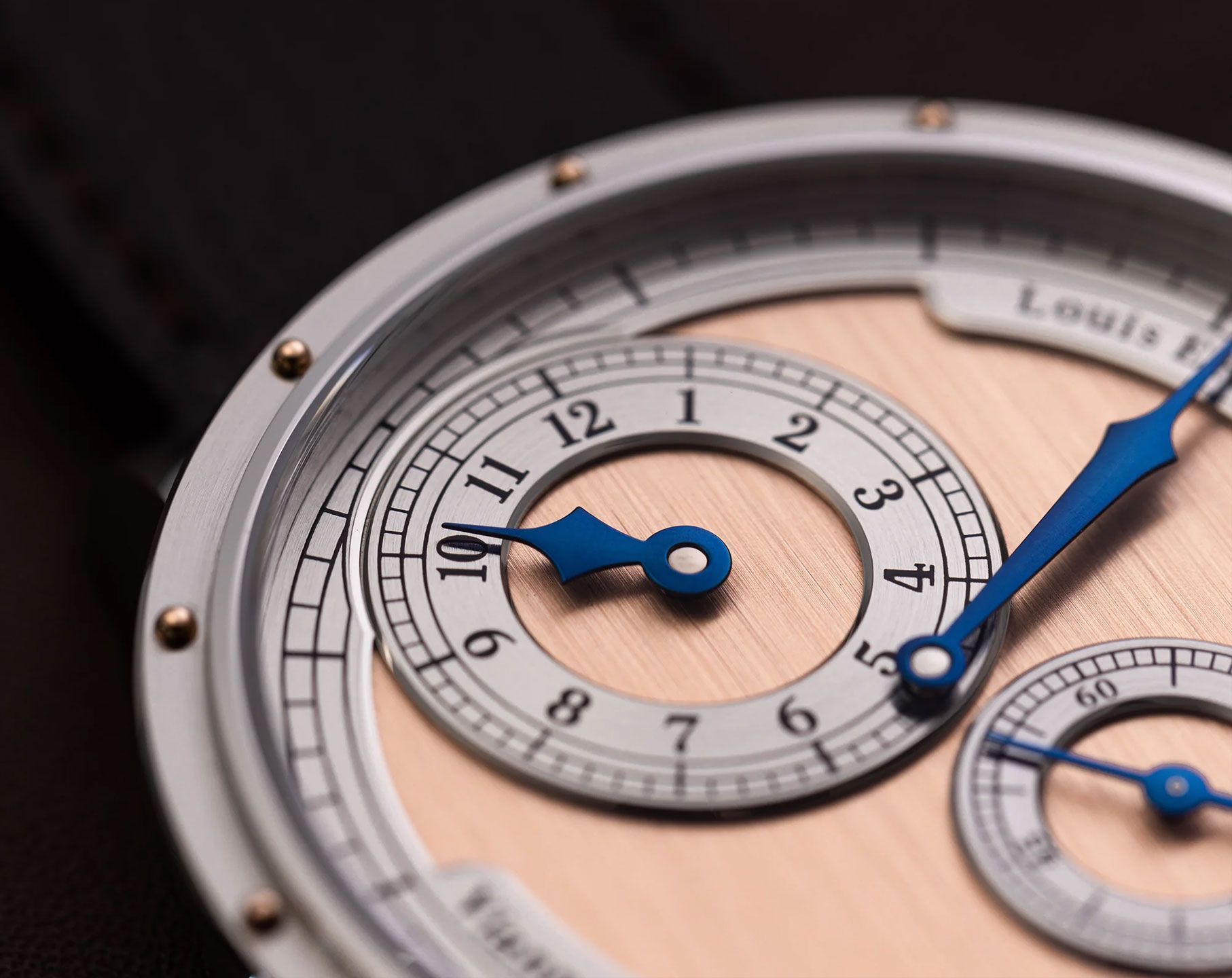 Louis Erard Noirmont X Louis Erard X Vianney Halter Salmon Dial 43 mm Automatic Watch For Men - 7