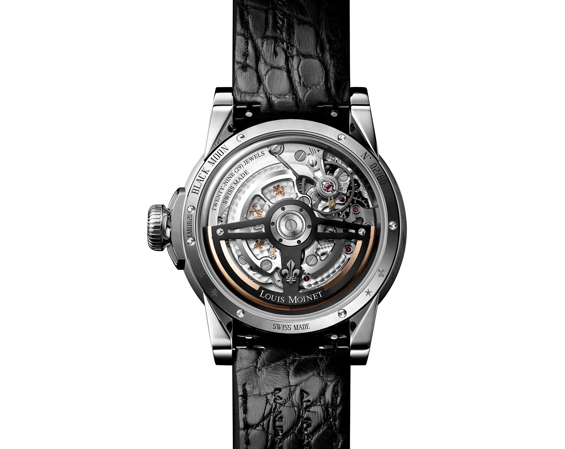 Louis Moinet Cosmic Art Black Moon Black Dial 40.7 mm Automatic Watch For Men - 2
