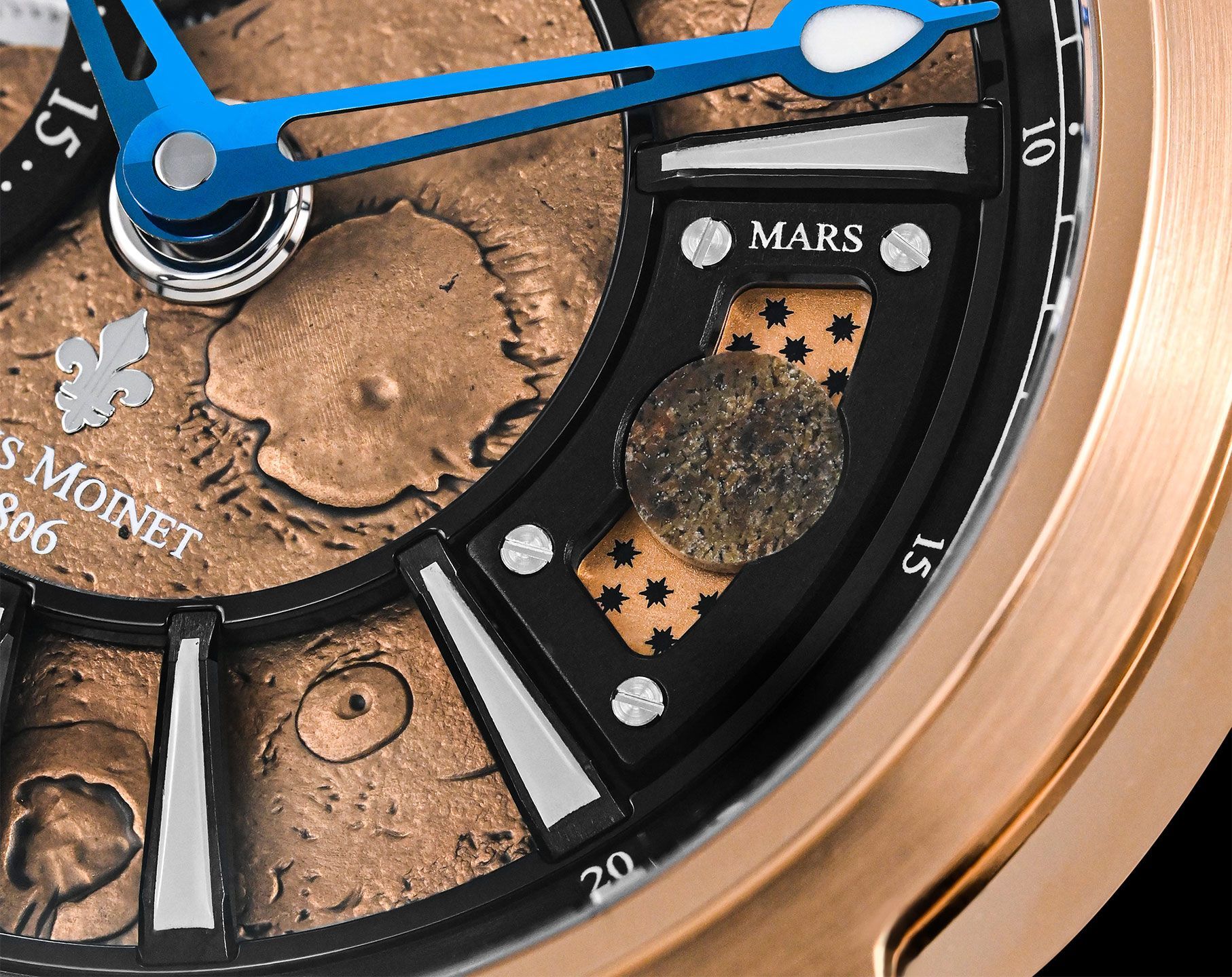 Louis Moinet Mars 45.4 mm Watch in Brown Dial For Men - 2