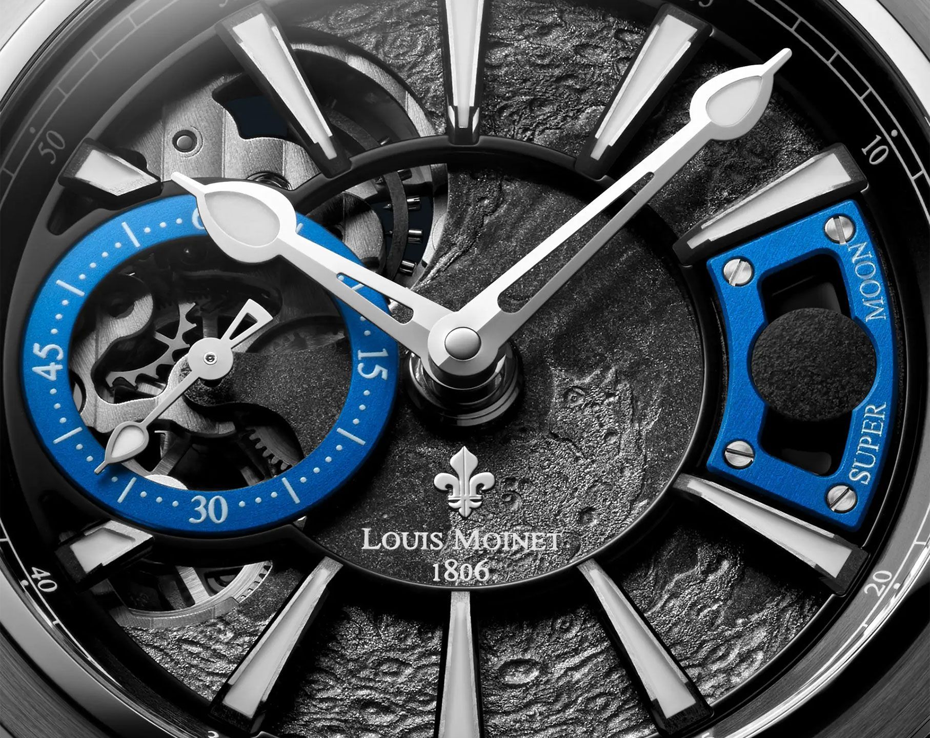Louis Moinet Cosmic Art Super Moon Grey Dial 43.2 mm Automatic Watch For Men - 2