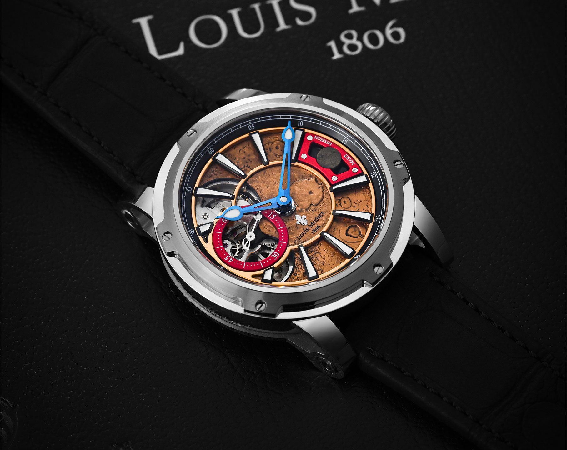 Louis Moinet Mars Mission 45.4 mm Watch in Brown Dial For Men - 5