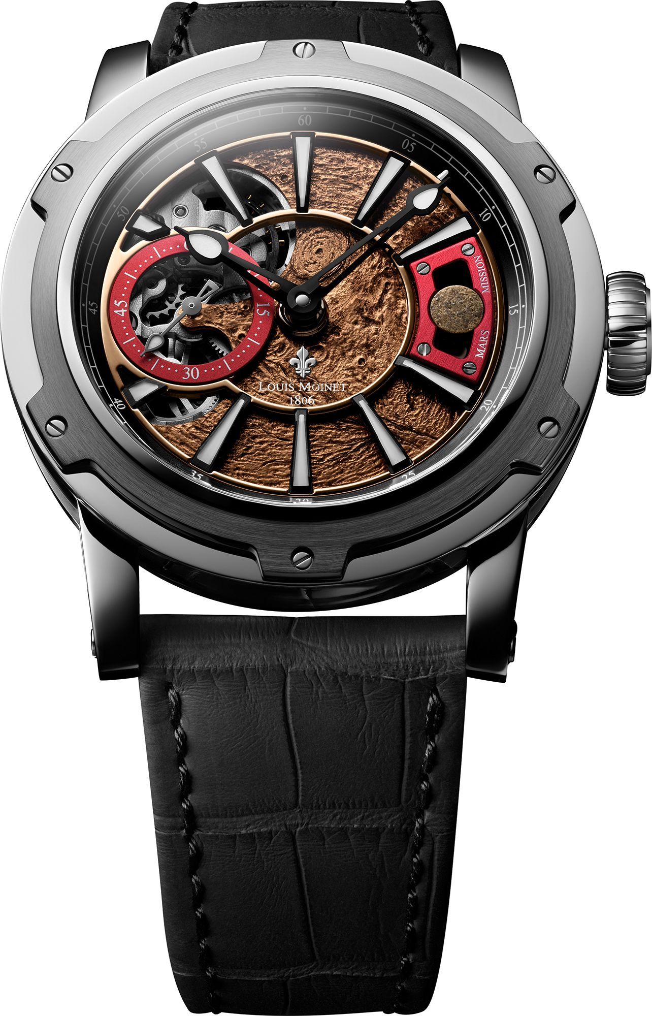 Louis Moinet Cosmic Art Mars Mission Brown Dial 43.2 mm Automatic Watch For Men - 1