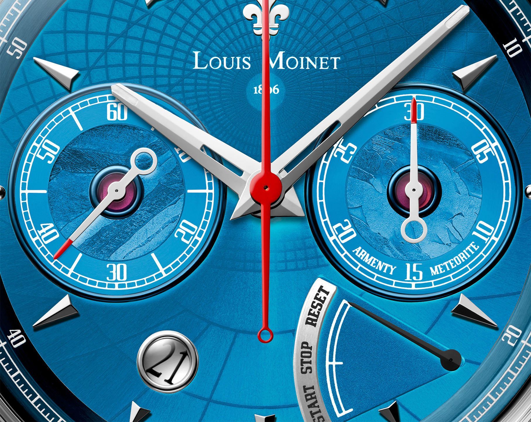 Louis Moinet Cosmic Art Space One Blue Dial 46 mm Automatic Watch For Men - 2