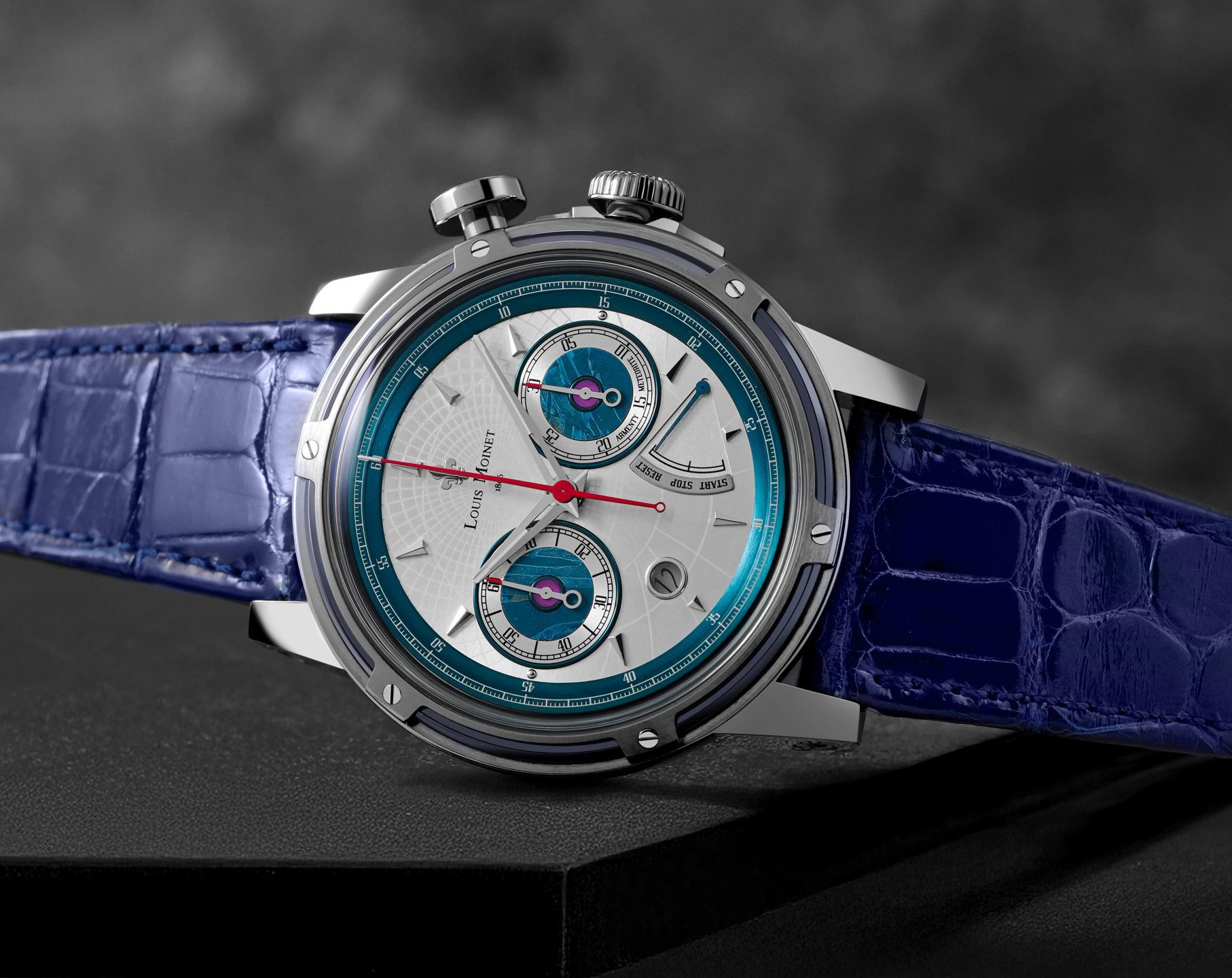 Louis Moinet Cosmic Art Space One Grey Dial 46 mm Automatic Watch For Men - 3