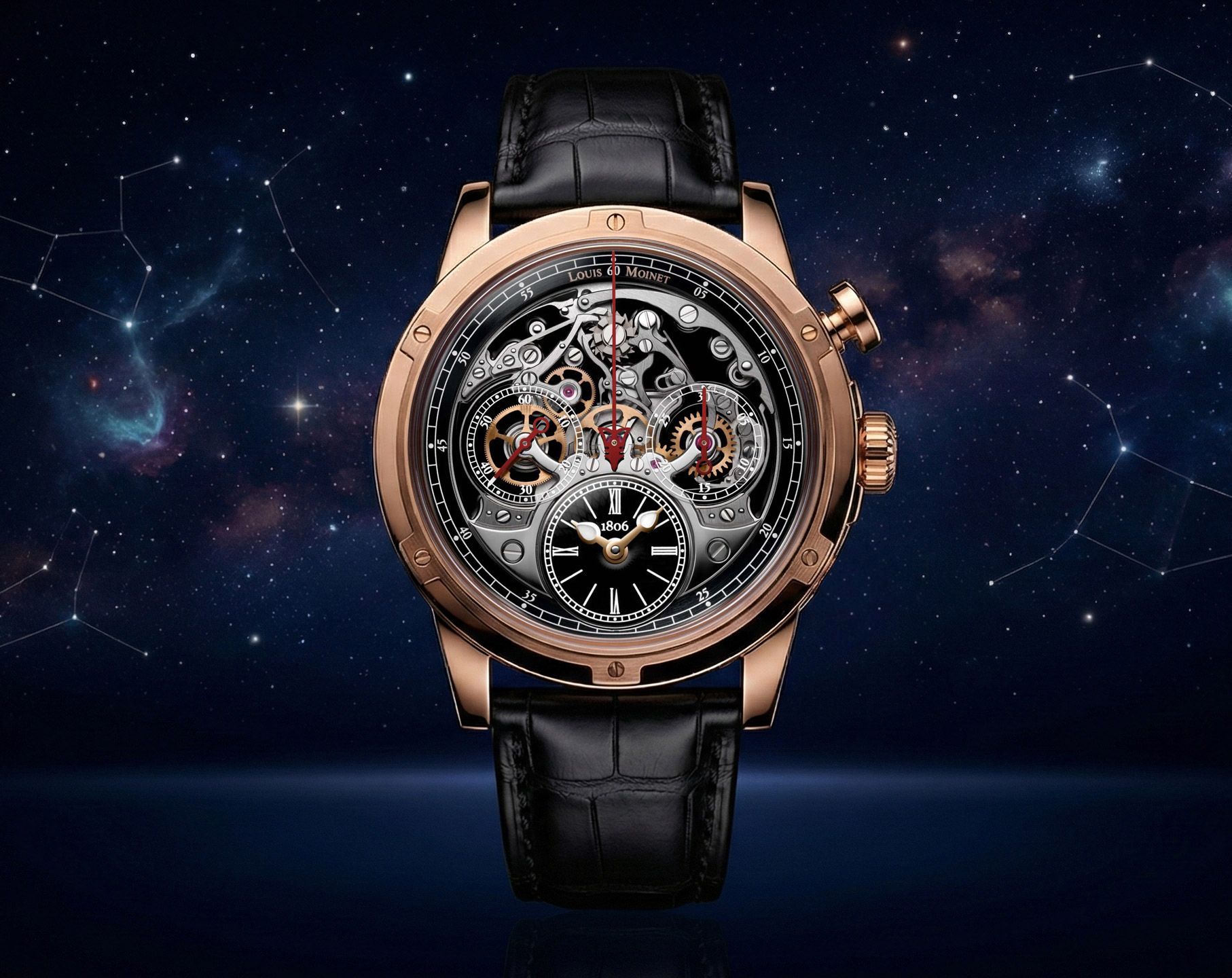 ルイス、ウィリアム　オードパルファム Louis Moinet Mechanical Wonders Automatic Watch | LM-79.50.55