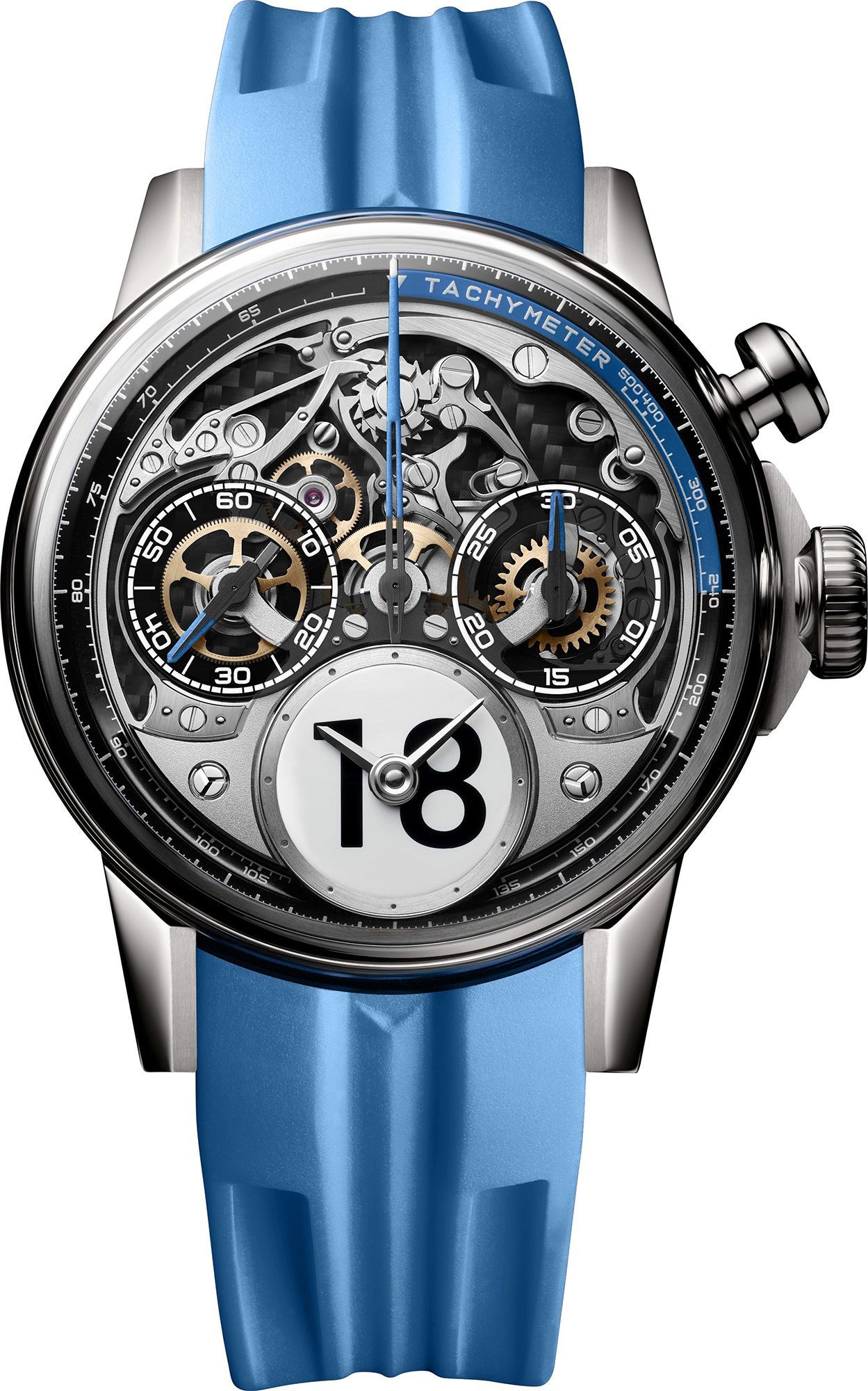 Louis Moinet Mechanical Wonders Time to Race Skeleton Dial 40.7 mm Automatic Watch For Men - 1