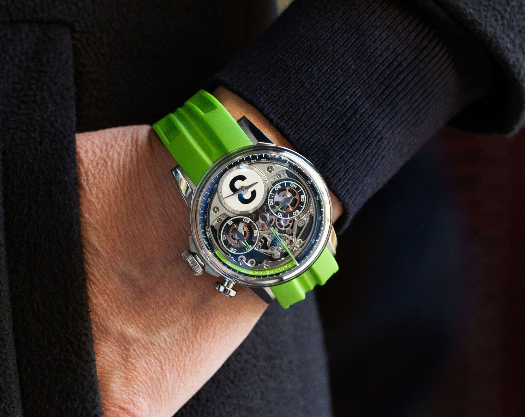 Louis Moinet Mechanical Wonders Time to Race Skeleton Dial 40.7 mm Automatic Watch For Men - 4