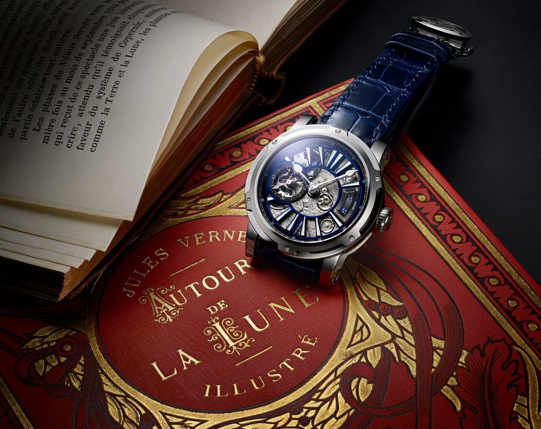 Pre-Owned Louis Moinet Moon Limited Edition LM-45.10B.MO-R