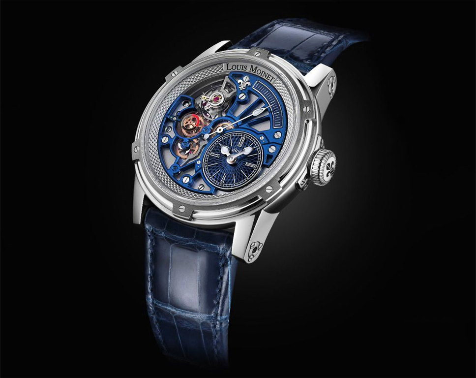 Louis Moinet Tempograph Chrome 44 mm Watch in Skeleton Dial For Men - 2