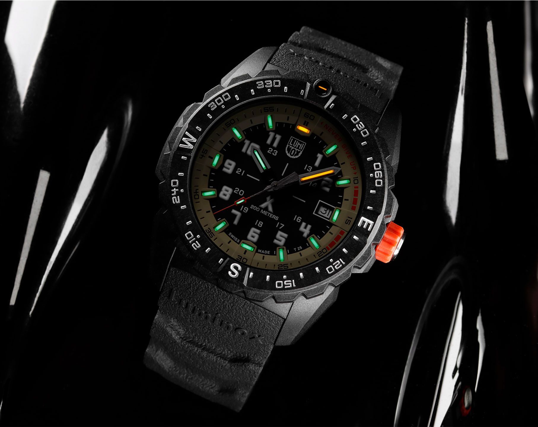 Luminox Bear Grylls Survival  Black & Beige Dial 43 mm Quartz Watch For Men - 8