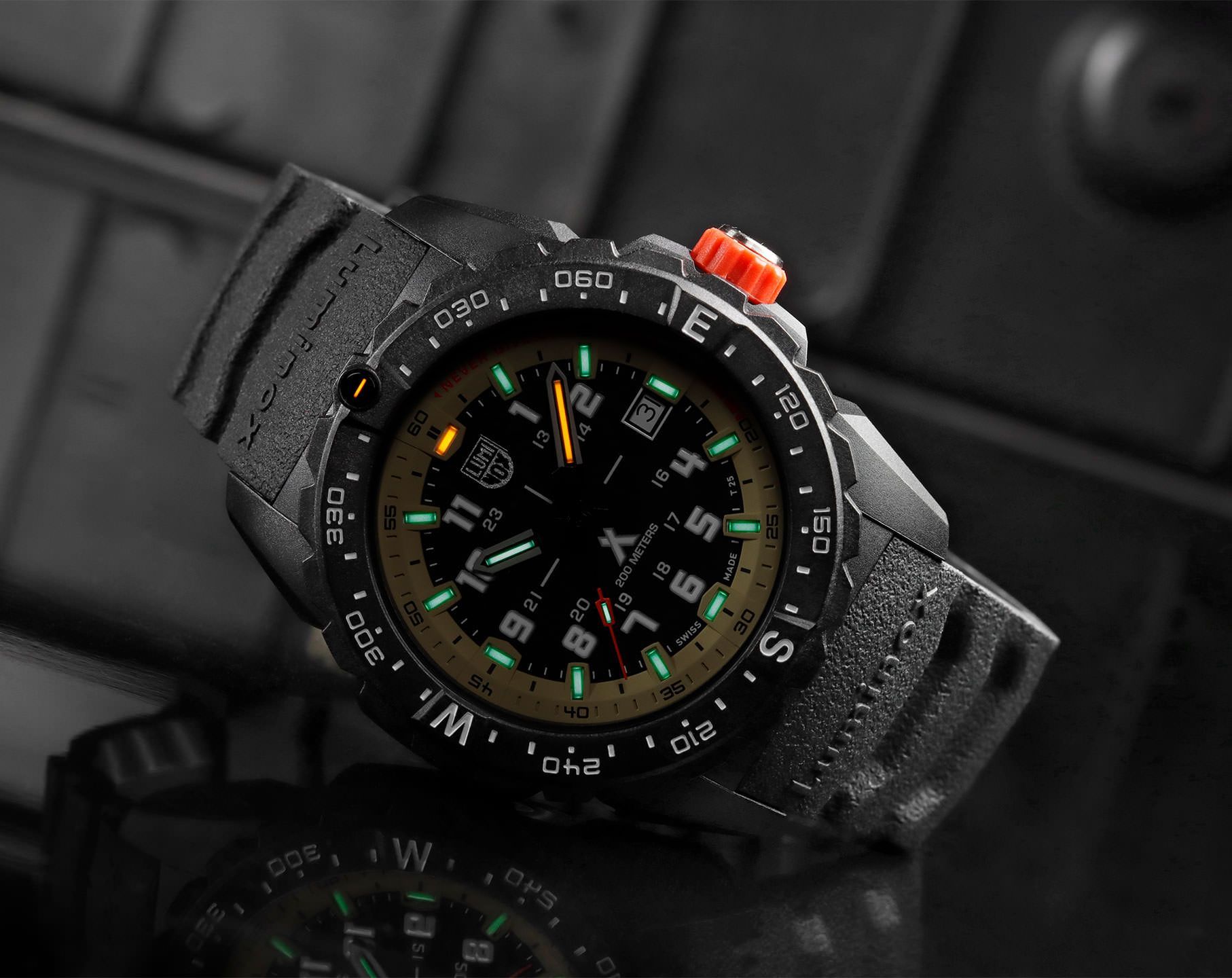 Luminox Bear Grylls Survival  Black & Beige Dial 43 mm Quartz Watch For Men - 9
