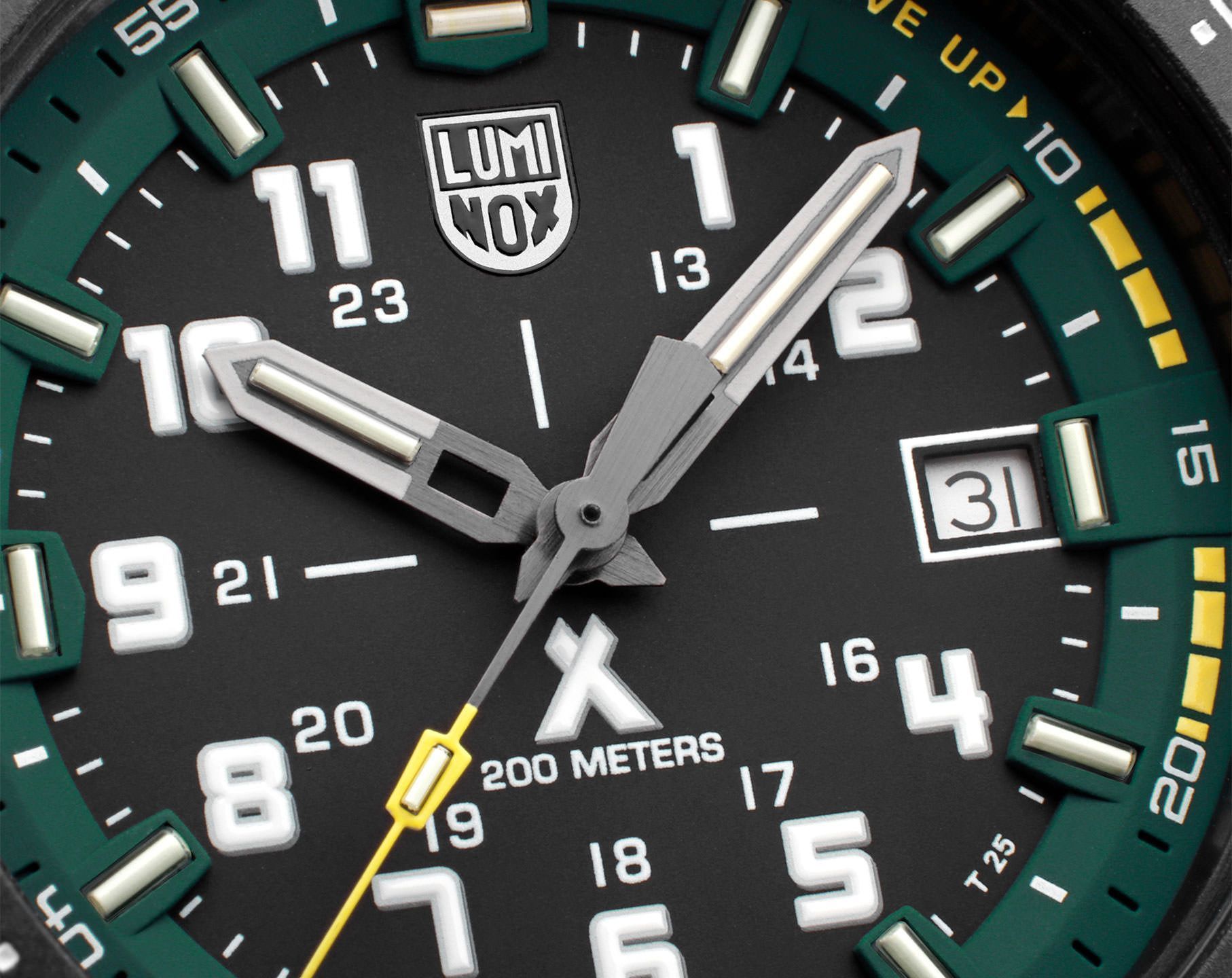 Luminox Bear Grylls Survival  Black & Green Dial 43 mm Quartz Watch For Men - 3