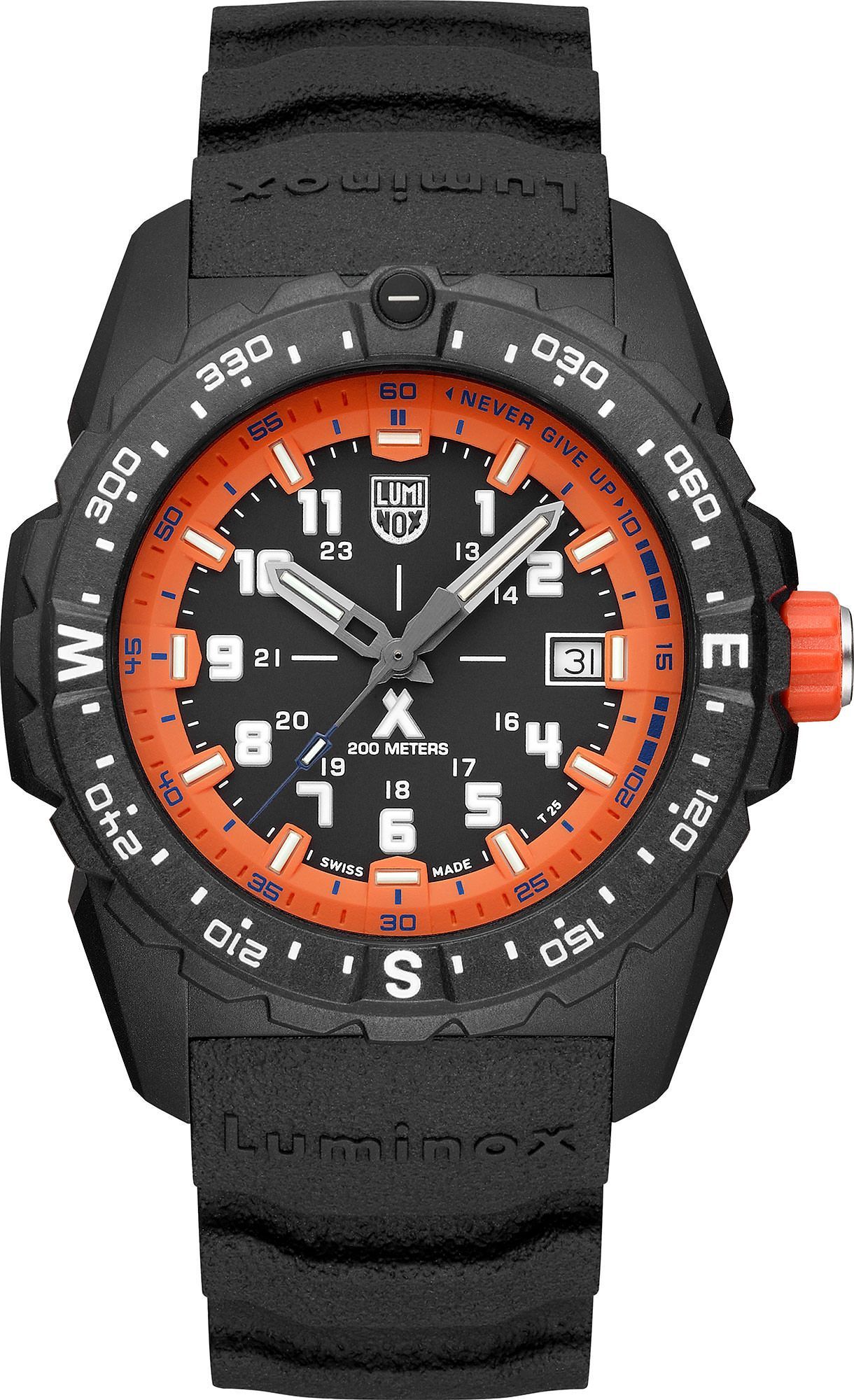 Luminox Bear Grylls Survival  Black & Orange Dial 43 mm Quartz Watch For Men - 1