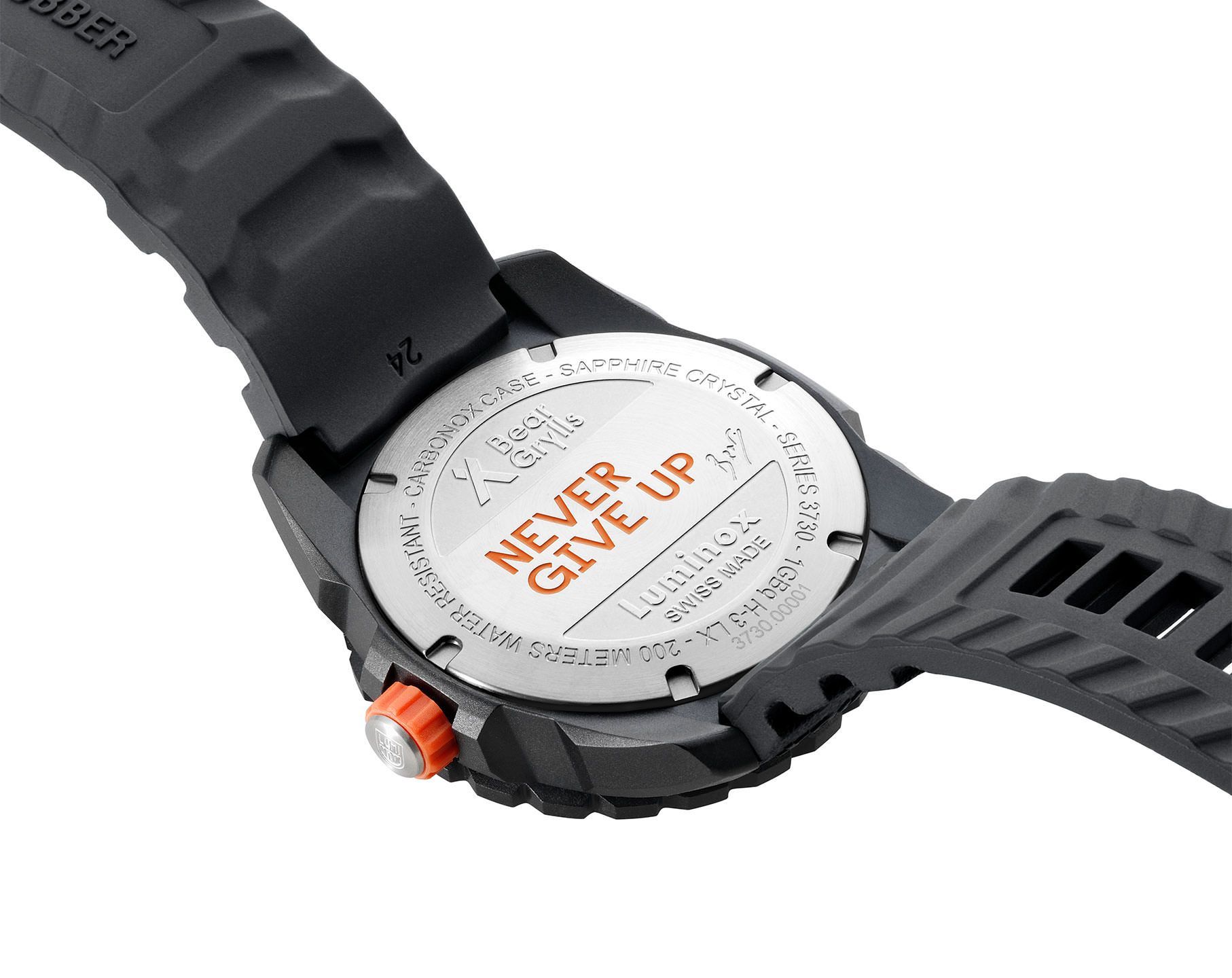 Luminox Bear Grylls Survival  Black & Orange Dial 43 mm Quartz Watch For Men - 6