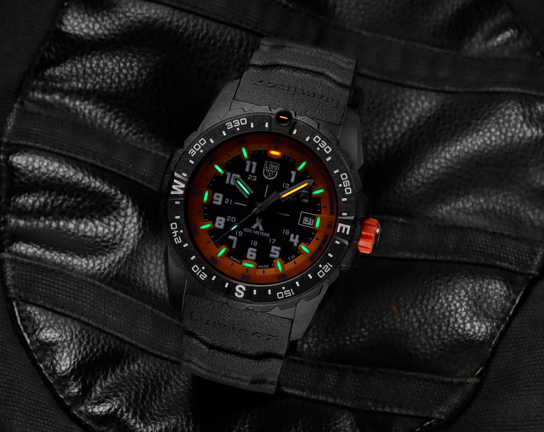 Luminox Bear Grylls Survival  Black & Orange Dial 43 mm Quartz Watch For Men - 8