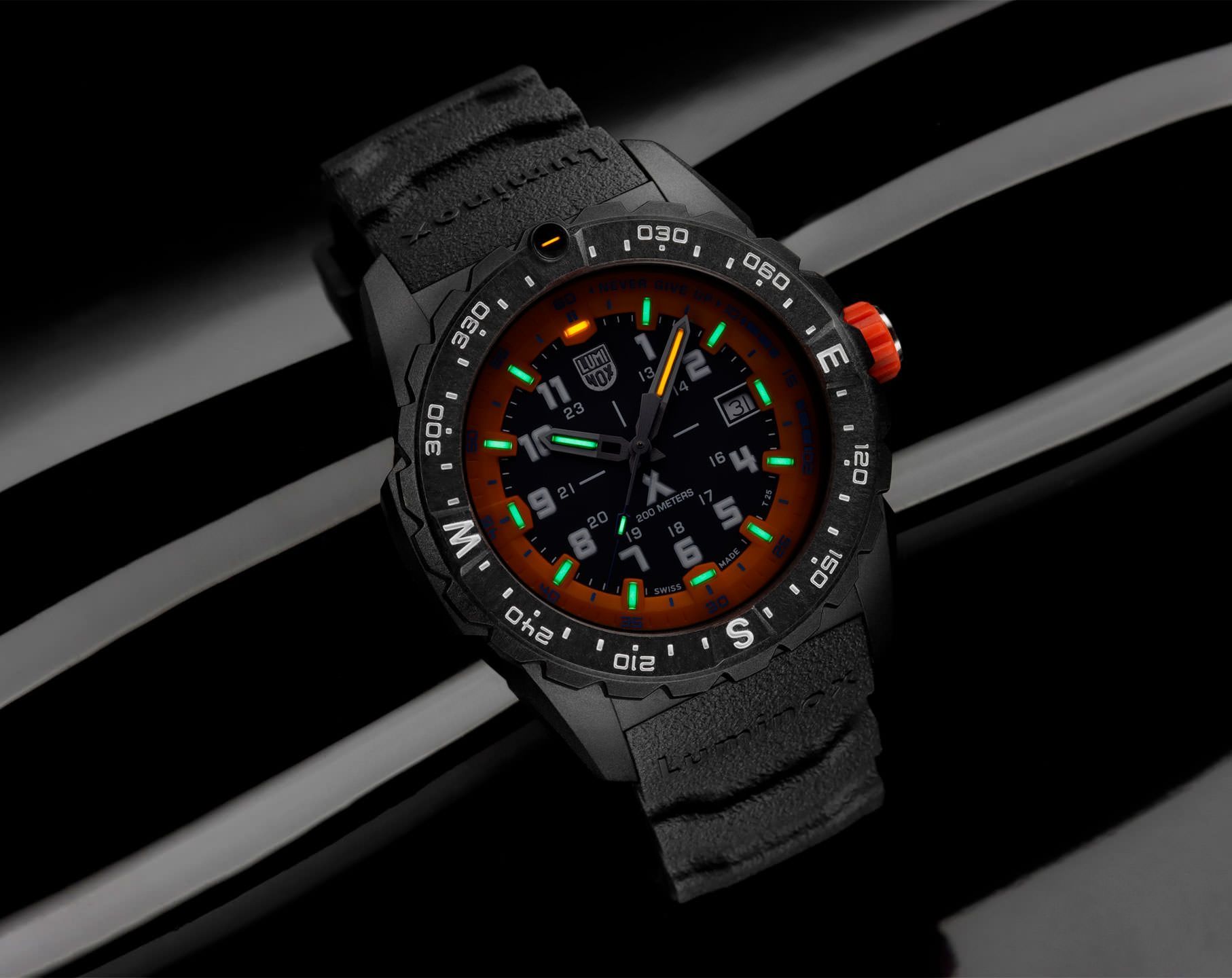 Luminox Bear Grylls Survival  Black & Orange Dial 43 mm Quartz Watch For Men - 9