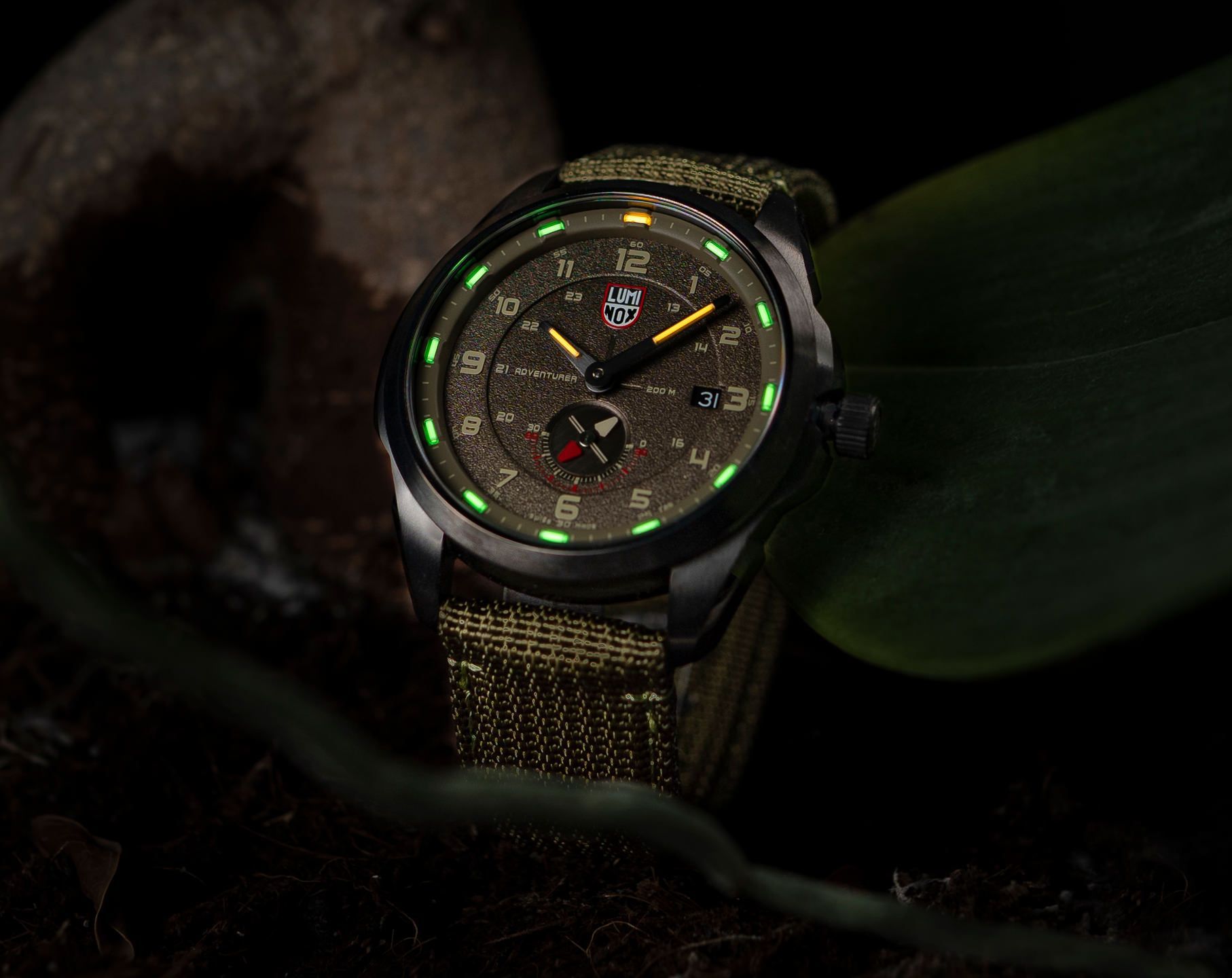 Luminox Atacama Field 42 mm Watch in Green Dial