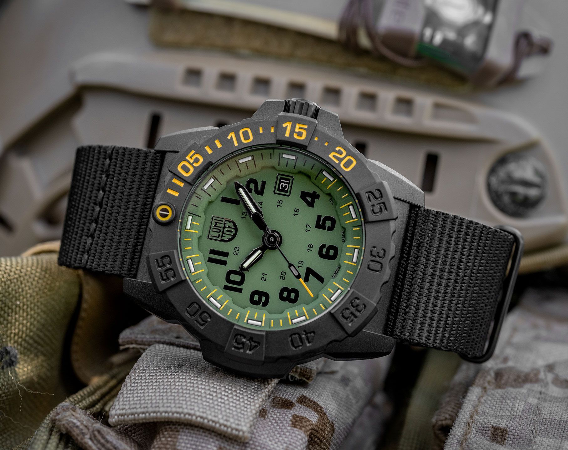 Luminox Navy SEAL  Green Dial 45 mm Quartz Watch For Men - 8