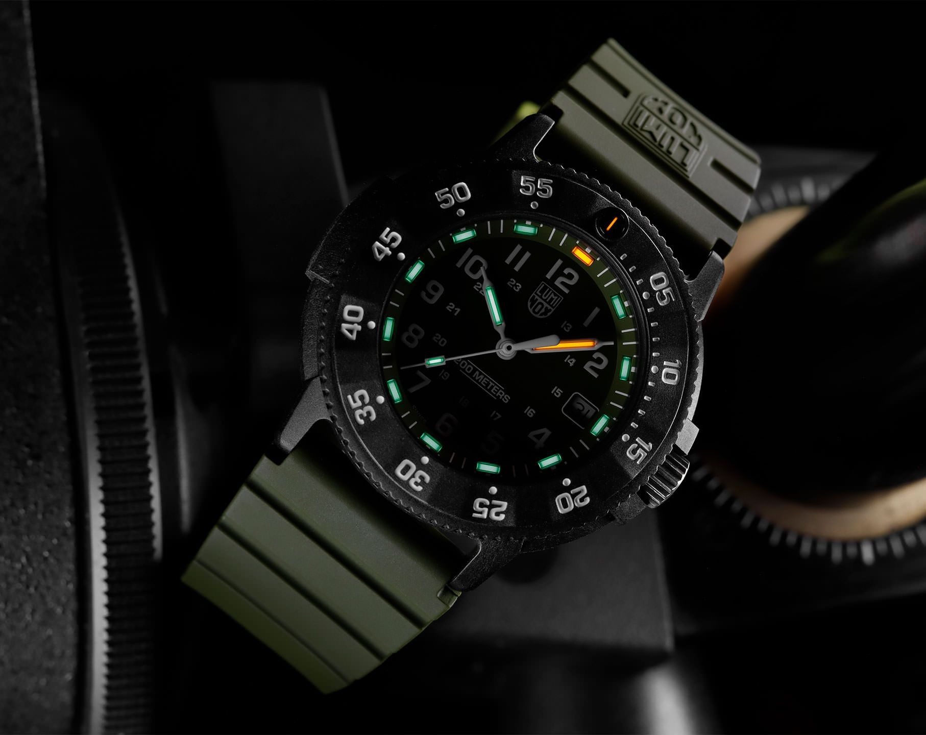 Luminox Original Navy SEAL  Green Dial 43 mm Quartz Watch For Men - 8