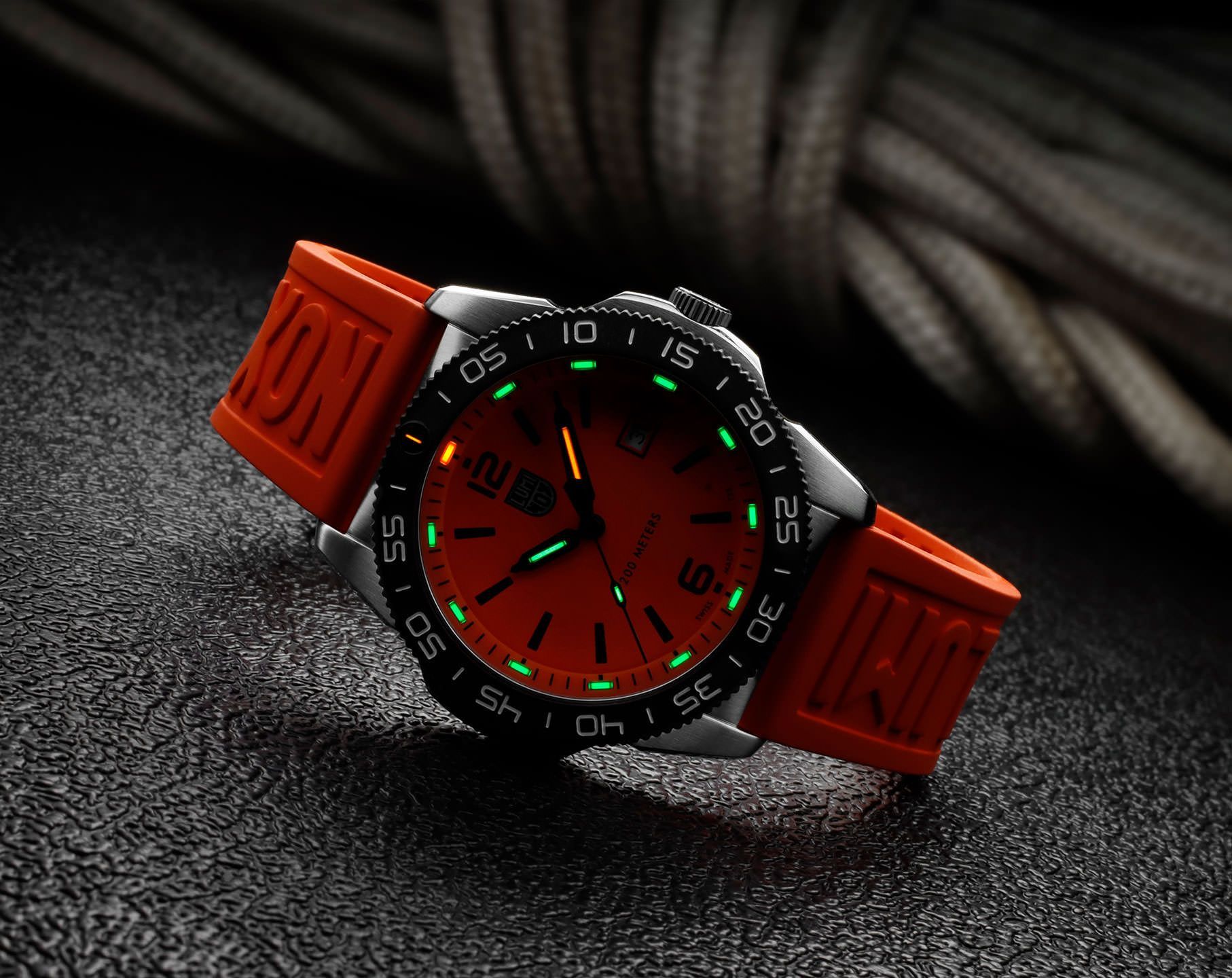 Luminox Pacific Diver  Orange Dial 44 mm Quartz Watch For Men - 8