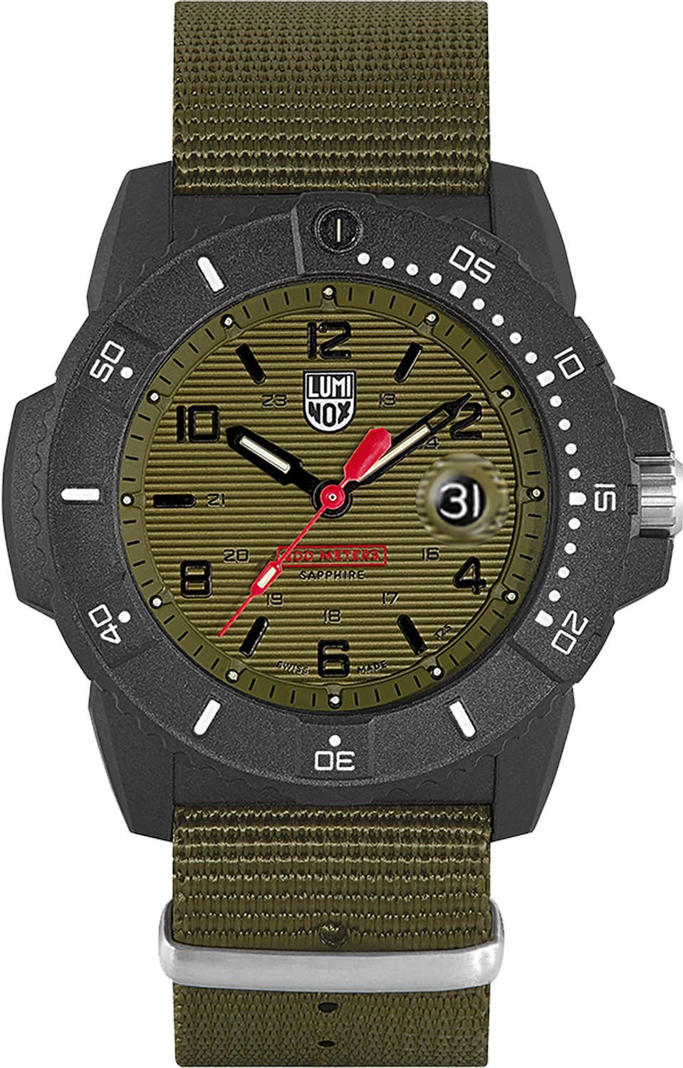 Luminox Original Navy SEAL  Green Dial 45 mm Quartz Watch For Men - 1