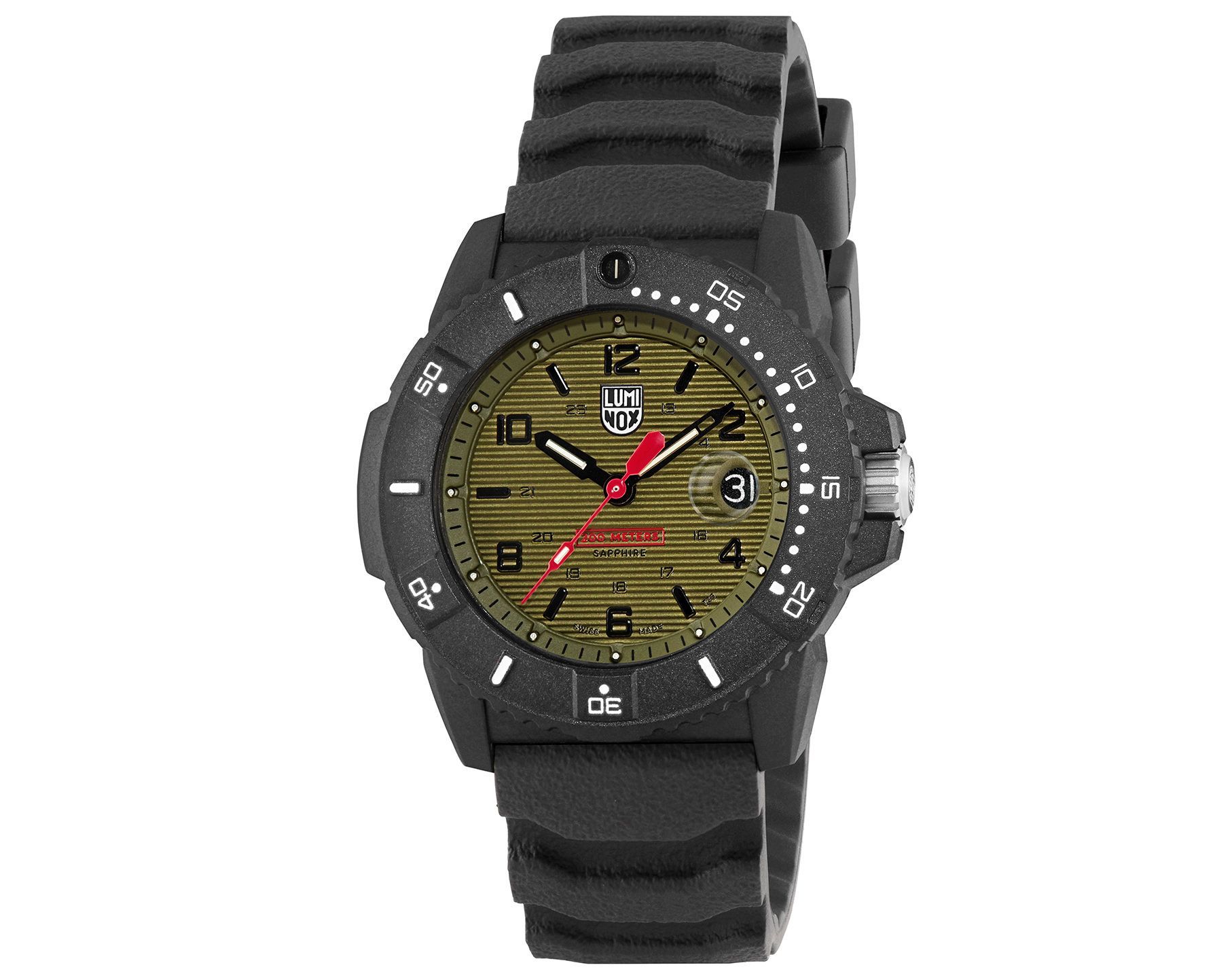 Luminox Original Navy SEAL  Green Dial 45 mm Quartz Watch For Men - 3