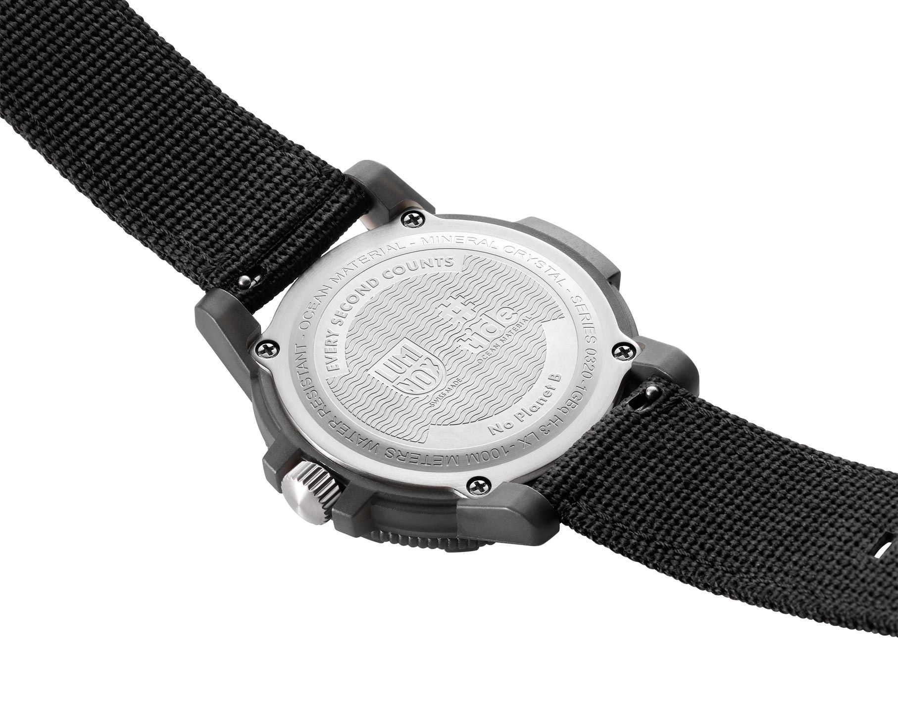 Luminox #tide Recycled Ocean Plastic  Black Dial 44 mm Quartz Watch For Men - 6