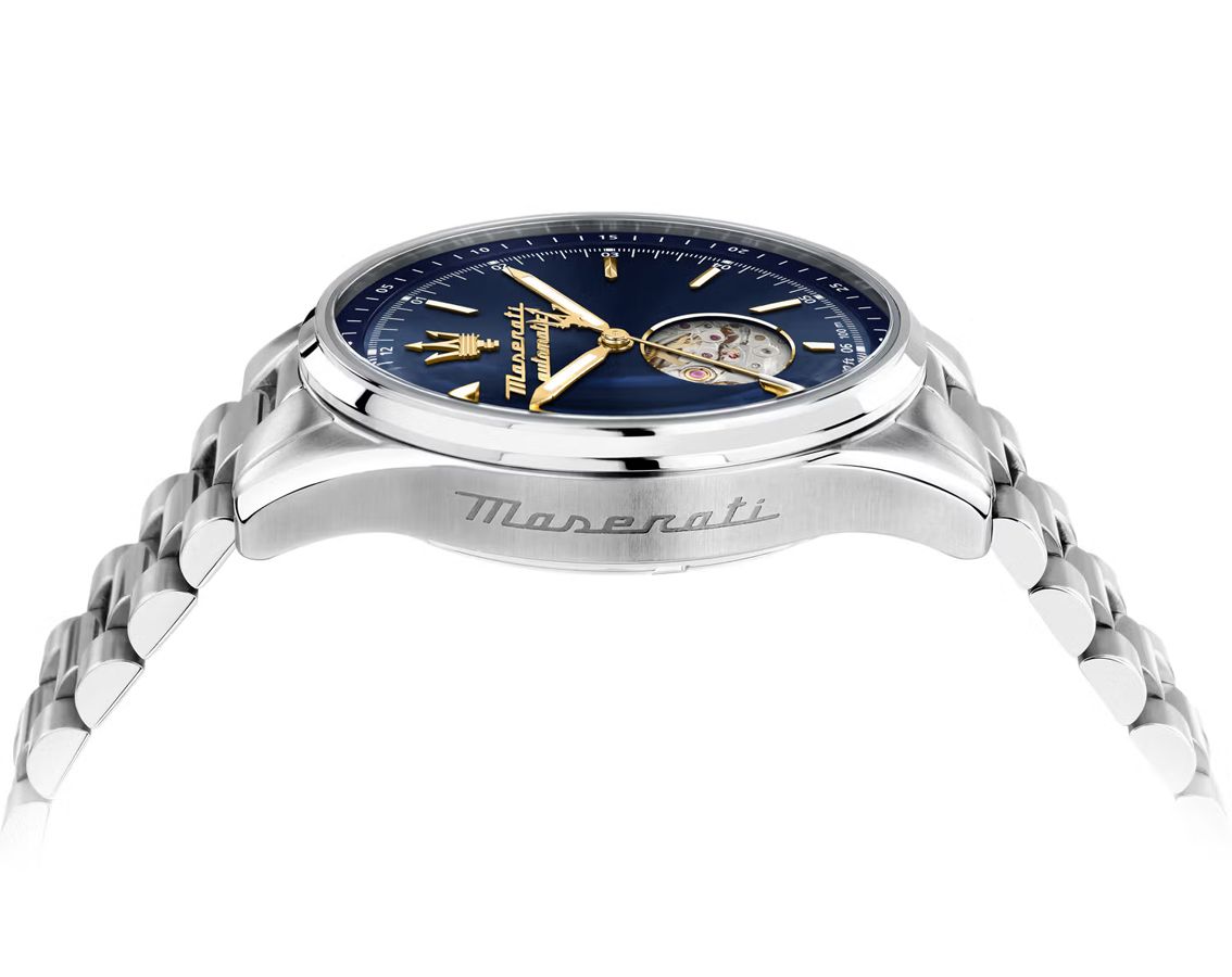 Maserati Classic Automatic Men Watches in Round case Blue Dial