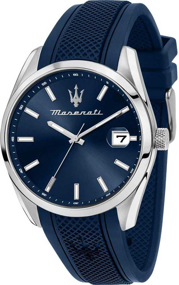 Maserati Classic Attrazione Blue Dial 43 mm Quartz Watch For Men - 1