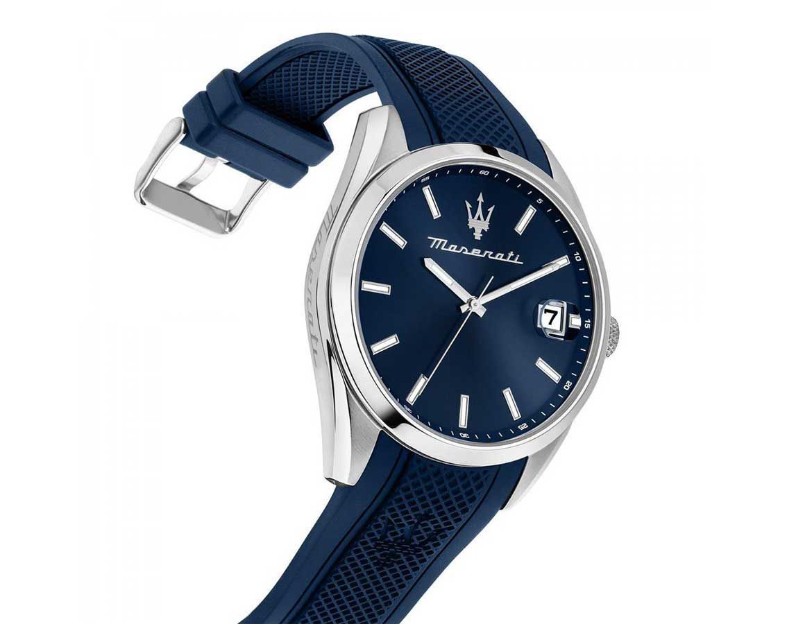 Maserati Classic Attrazione Blue Dial 43 mm Quartz Watch For Men - 3