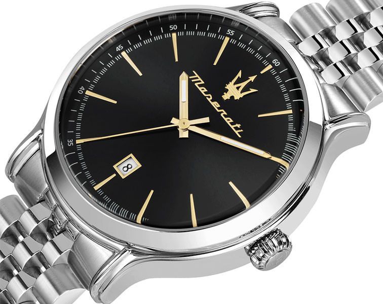 Maserati Classic Epoca Black Dial 42 mm Quartz Watch For Men - 6