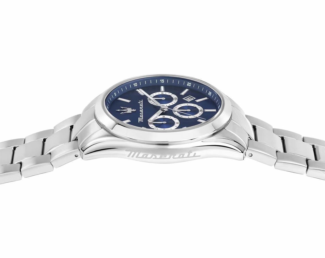 Maserati Classic Attrazione Blue Dial 43 mm Quartz Watch For Men - 3