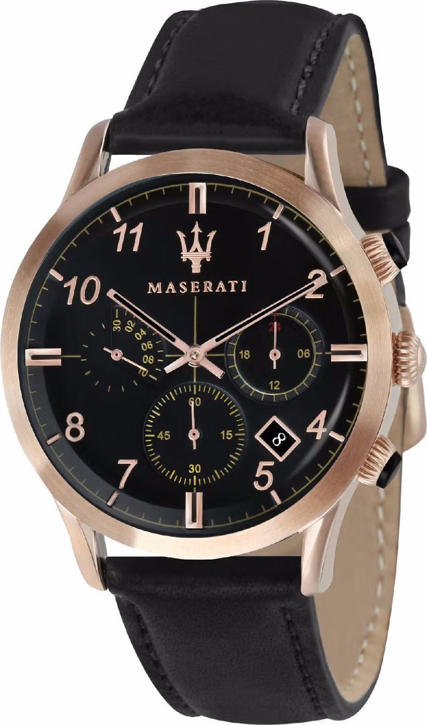Maserati Classic Ricordo Black Dial 42 mm Quartz Watch For Men - 1
