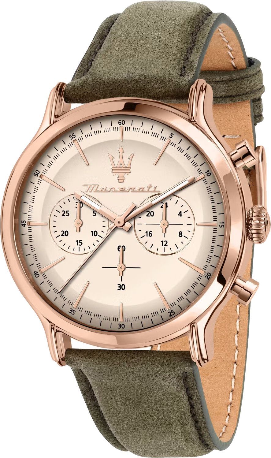 Maserati Classic Epoca Beige Dial 42 mm Quartz Watch For Men - 1
