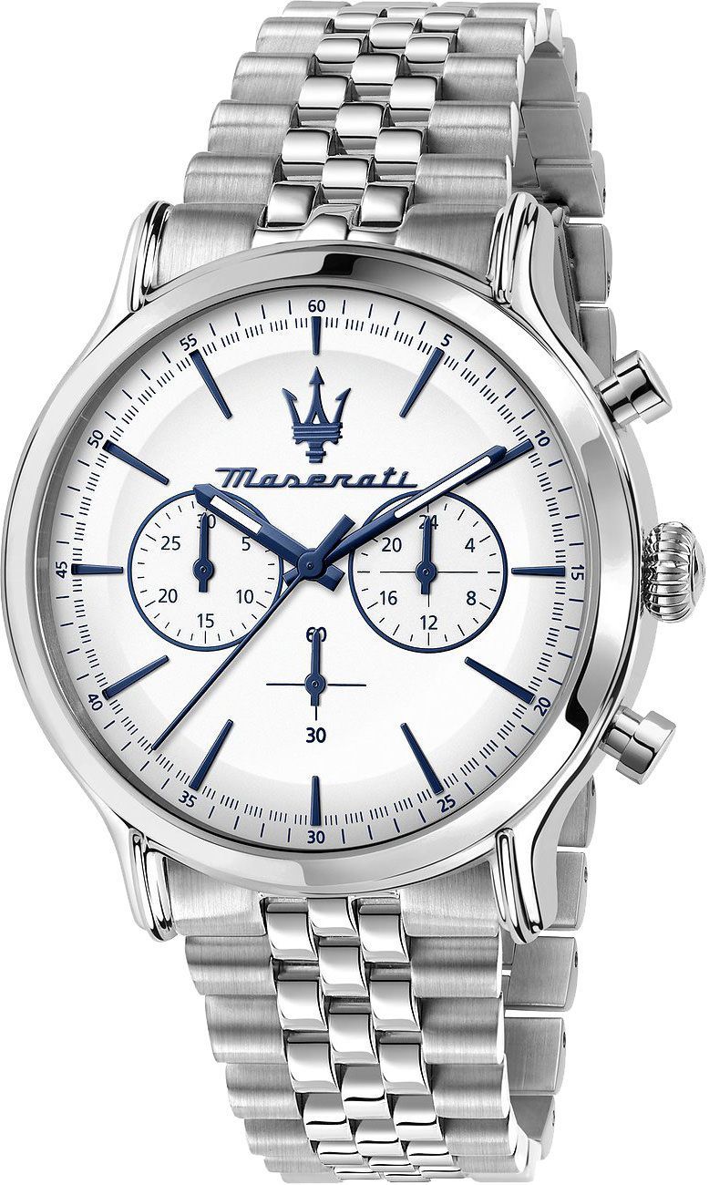 Maserati Classic Epoca White Dial 42 mm Quartz Watch For Men - 1