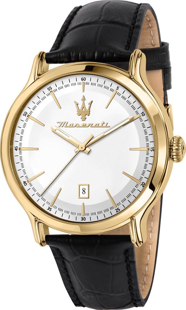 Maserati Classic Epoca Silver Dial 42 mm Quartz Watch For Men - 1