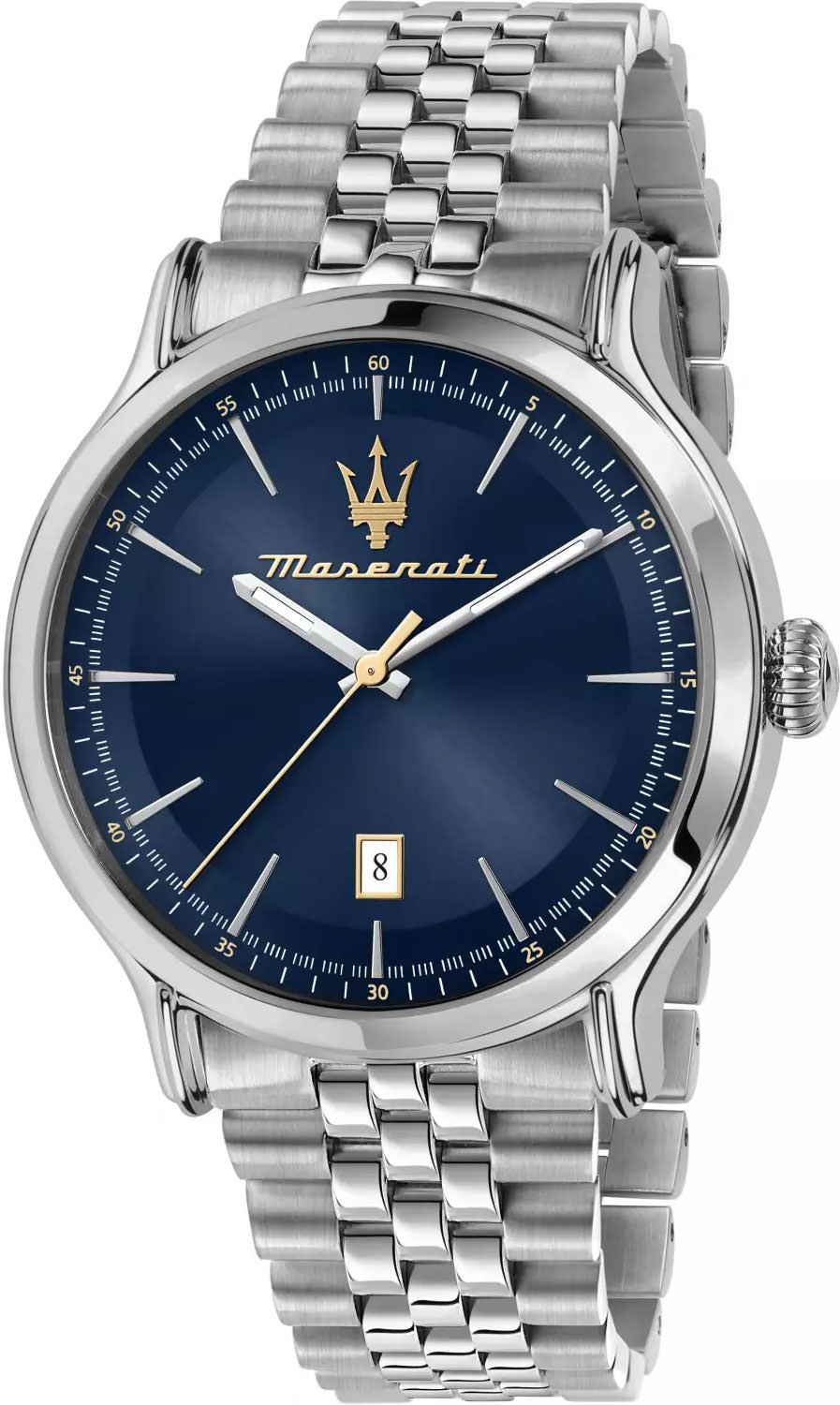 Maserati Classic Quartz Men Watches in Round case Blue Dial