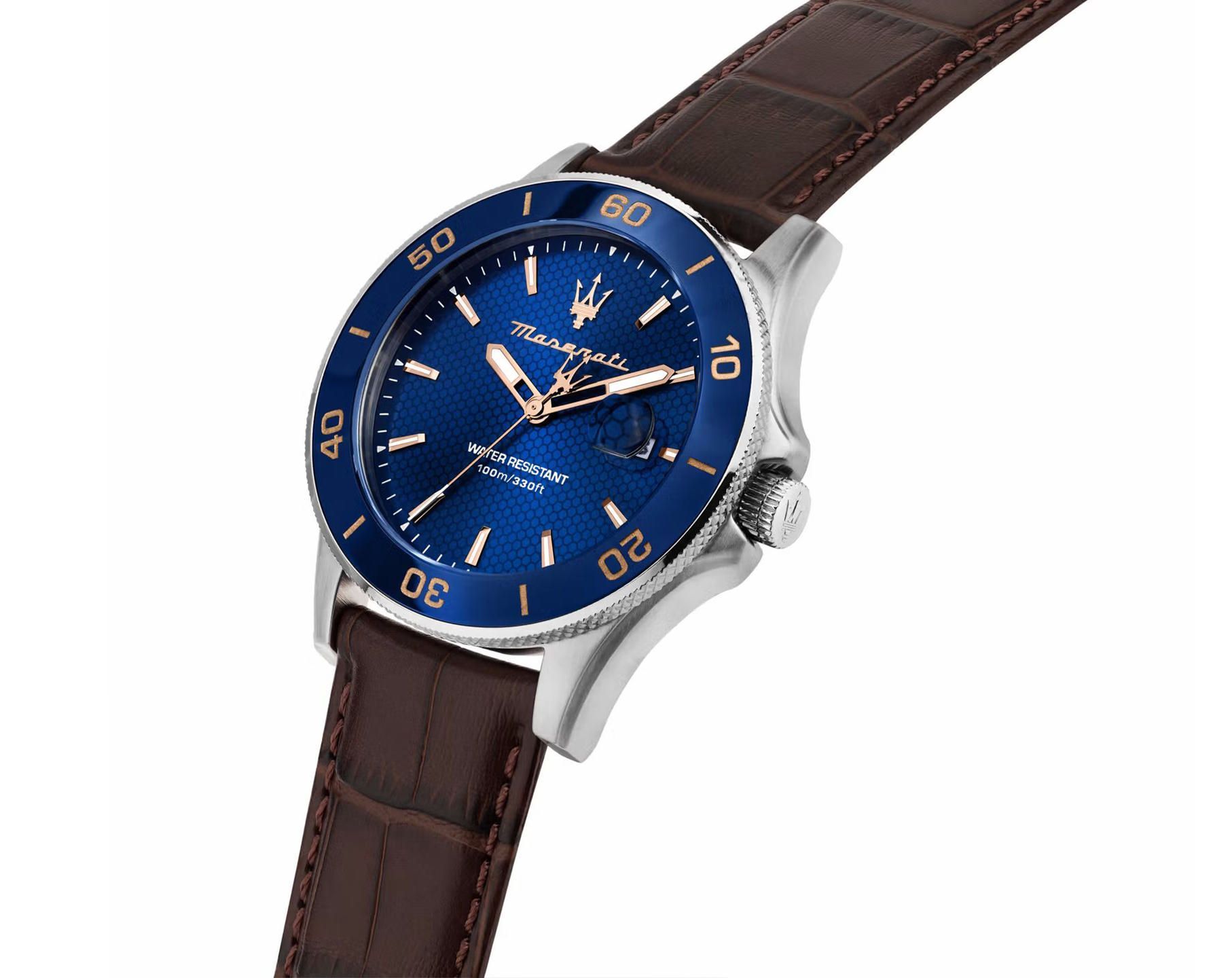 Blue in 43 Competizione Watch mm Dial Maserati
