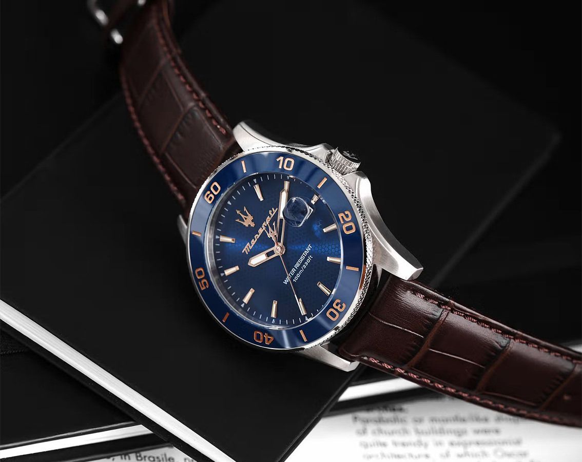 Maserati Competizione 43 mm Watch in Blue Dial