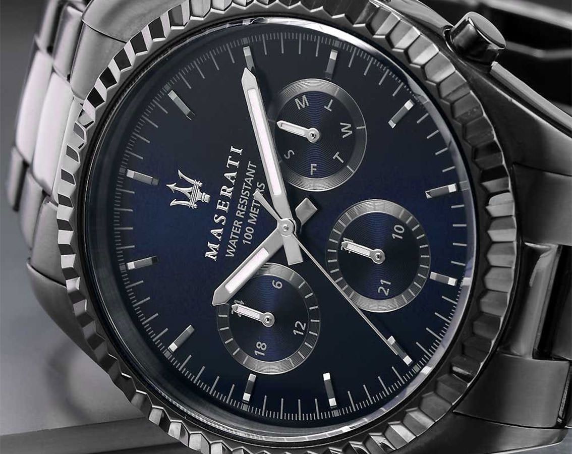 Maserati Lifestyle Competizione Blue Dial 43 mm Quartz Watch For Men - 4