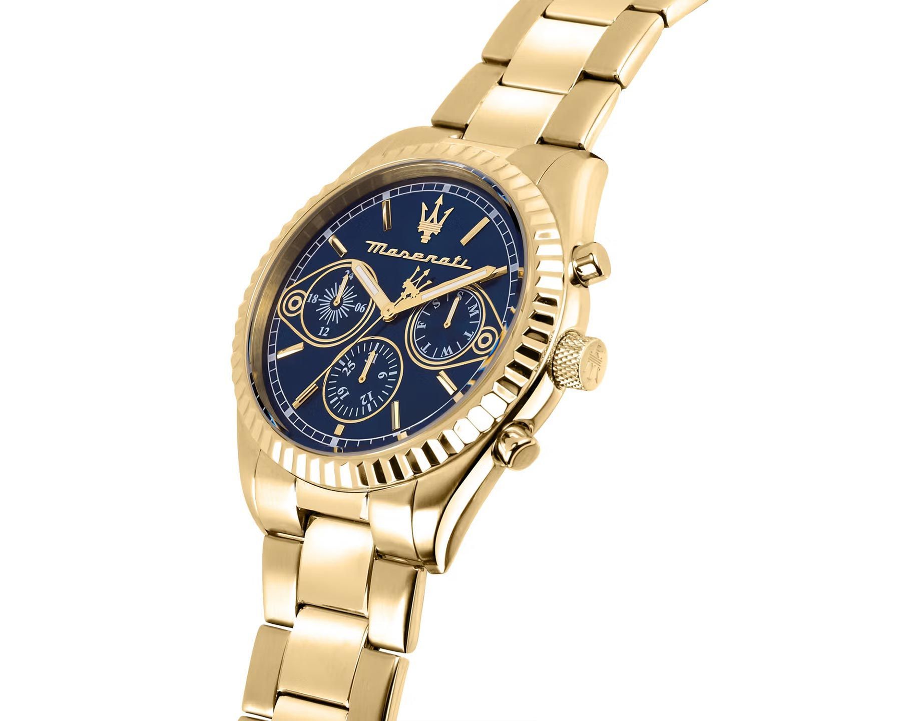 Maserati Lifestyle Competizione Blue Dial 43 mm Quartz Watch For Men - 4