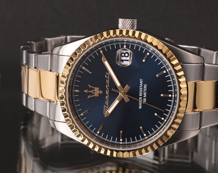 Maserati Lifestyle Competizione Blue Dial 43 mm Quartz Watch For Men - 7