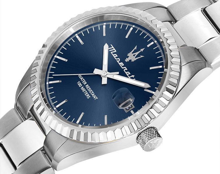 Maserati Lifestyle Competizione Blue Dial 42 mm Quartz Watch For Men - 5
